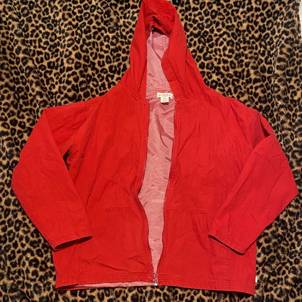 Cherokee Red Utility Jacket with Hood
